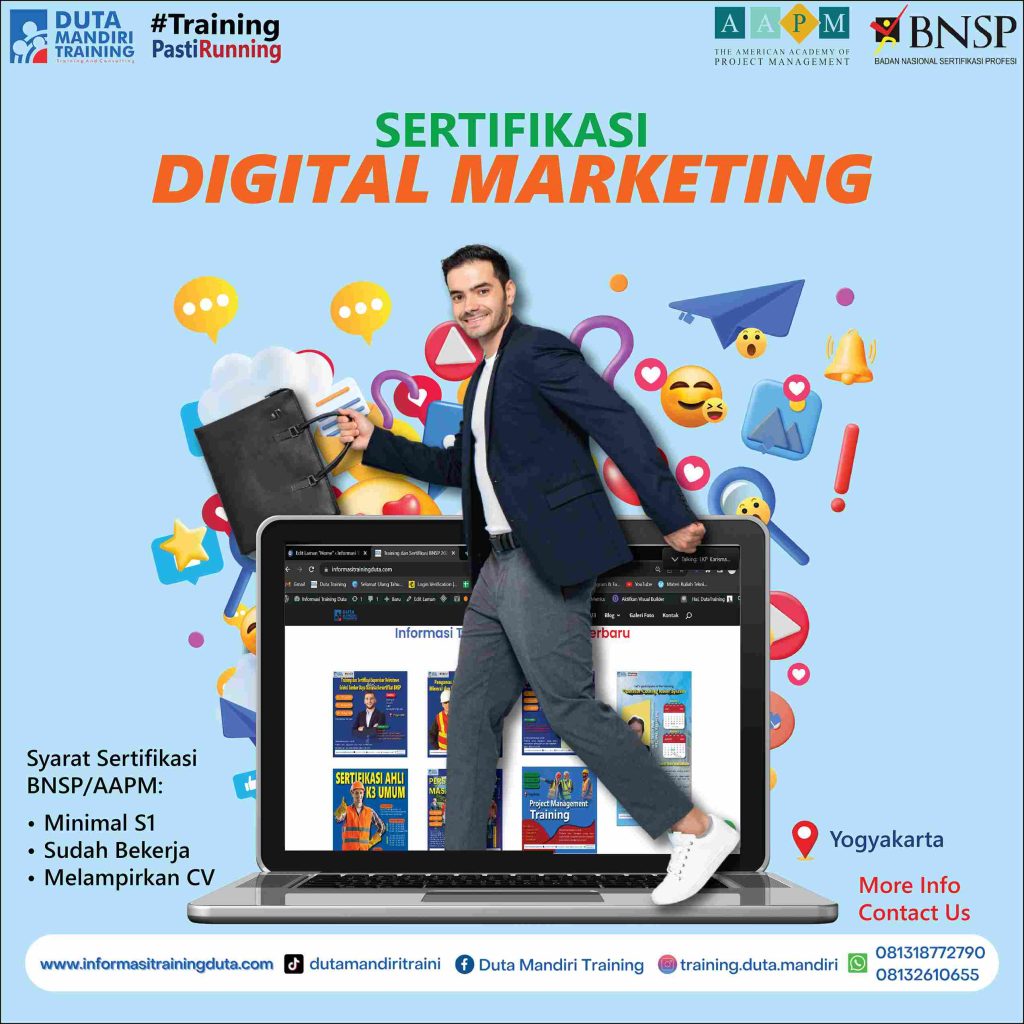 Training Digital Marketing Bersertifikat BNSP